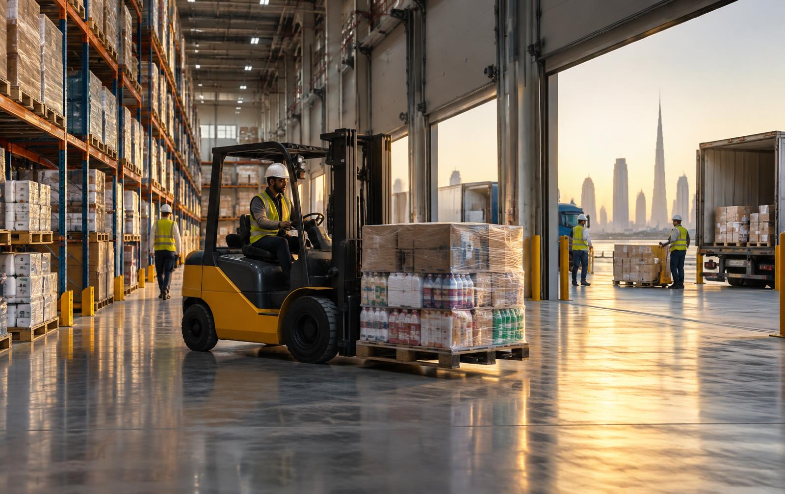 Organized commercial warehouse and logistics coordination